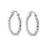 Brinco Argola Bolinhas de Prata - Amanda