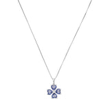 Colar de Prata Trevo Zircônia Roxo Ametista - Hanna