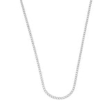 Corrente Elo Grumet Flat em Prata 925