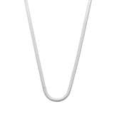 Corrente de Prata Malha Lacraia 4mm - Georgia