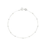 Pulseira de Prata Veneziana com Bolinhas  - Milena
