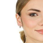 Brinco Argola Croissant Prata 925 - Siena