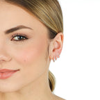 Brincos Trio Argolas Torcidas Prata 925