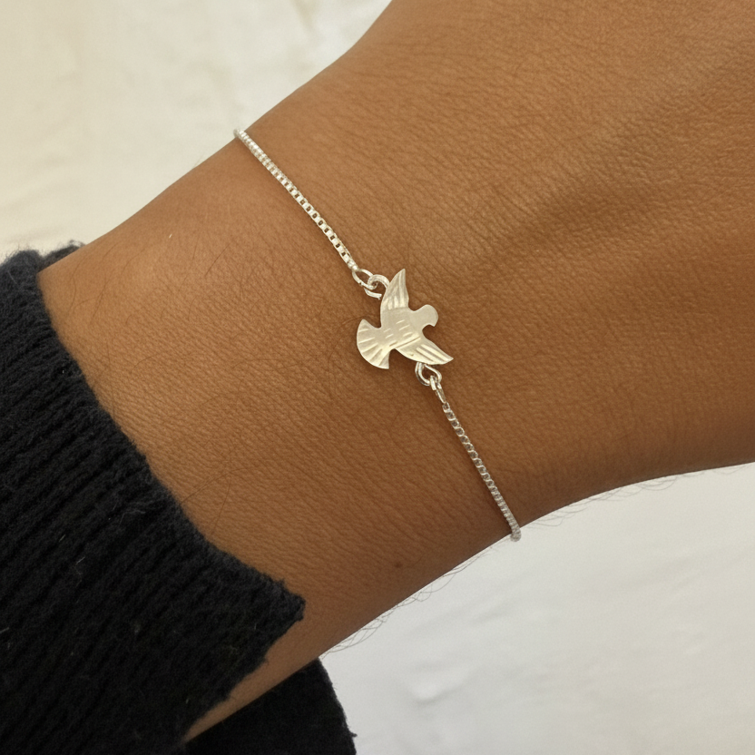 Pulseira de Prata Espírito Santo em Madrepérola