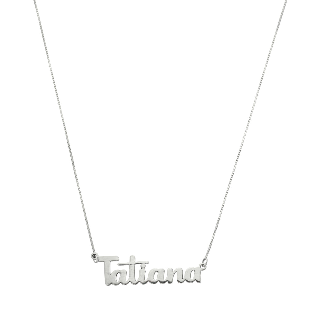 Colar de Prata Nome Personalizado