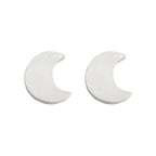 brinco em prata 925, lua, 5mm