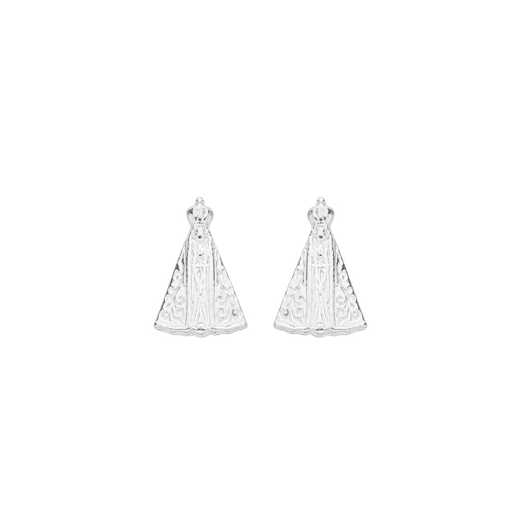 Brinco de Prata Nossa Senhora Aparecida