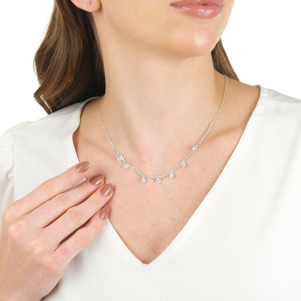 choker em prata, pingente estrela