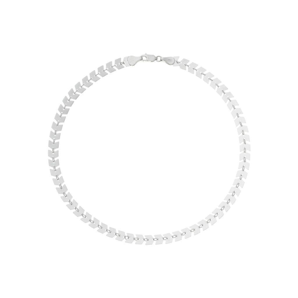 choker em prata 925, prateado, 32cm