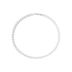 choker em prata 925, prateado, 32cm