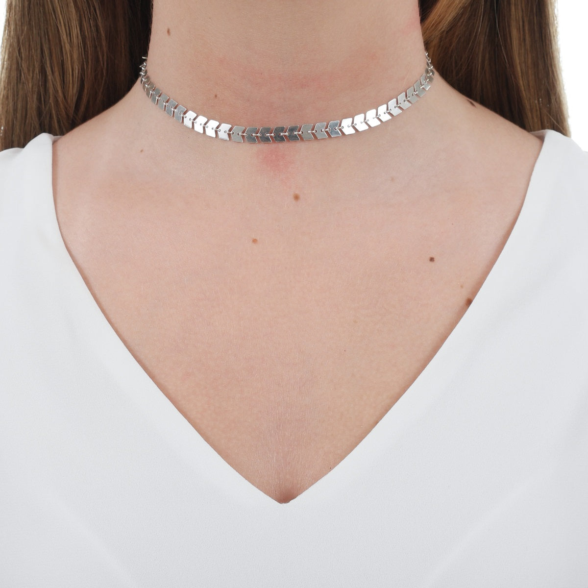 choker em prata