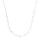 colar em prata 925, pingente coração, 45cm