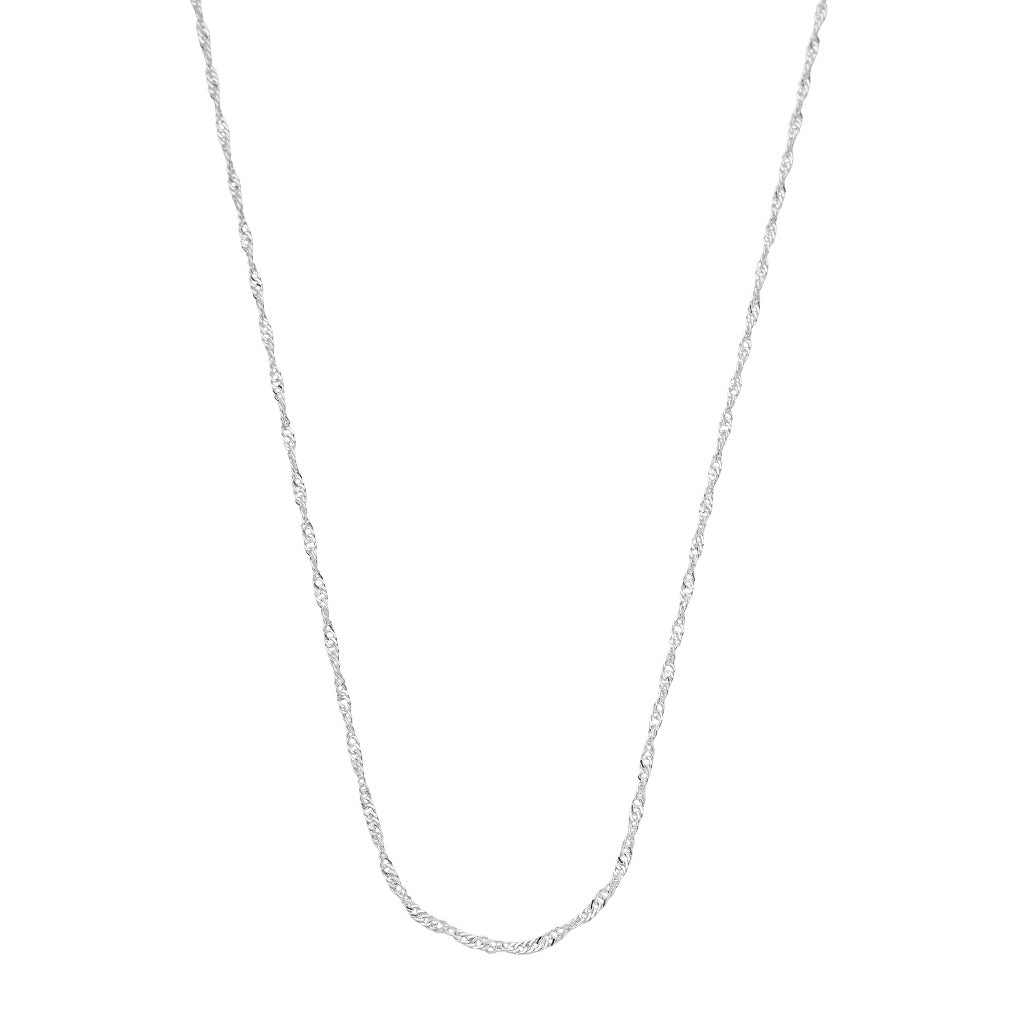 Corrente de Prata Elo Singapura 1.8mm - 50cm