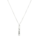 Colar de Prata Medalha Retangular Personalizada