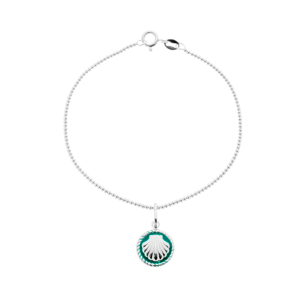 colar em prata 925, verde, 18cm, 10mm