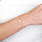 pulseira em prata, com madrepérola