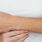 Pulseira Elo Grumet Flat em Prata 925 - Iza