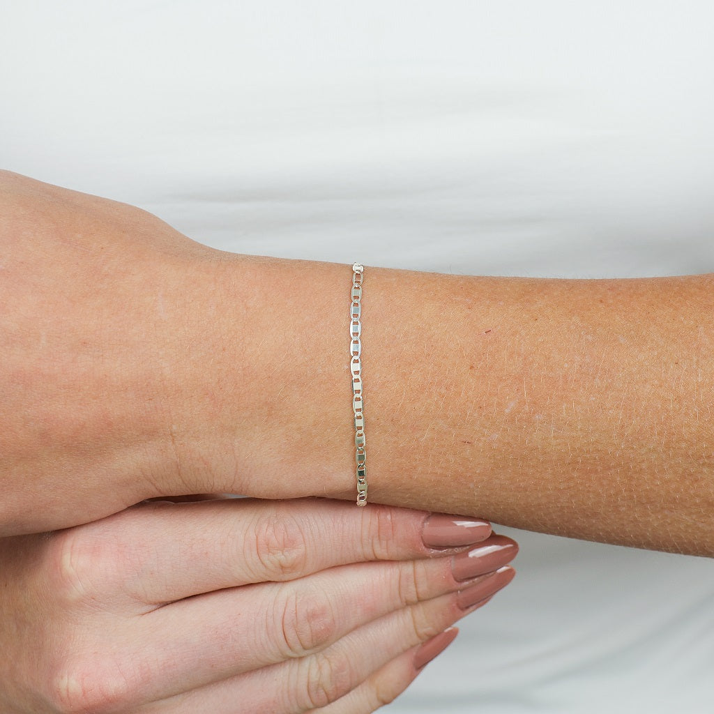 Pulseira Piastrine em Prata 925 - Valentina