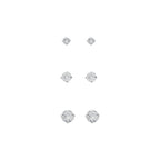 Brincos Trio Pontos de Luz Prata 925